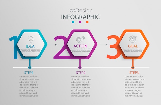 Paper infographic template