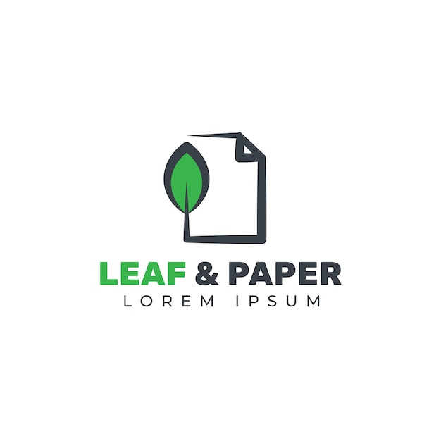 Vector paper logo illustration