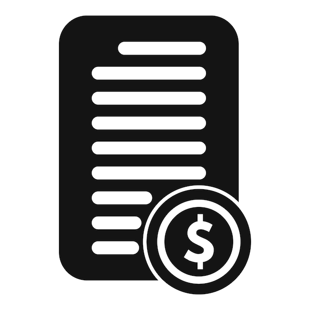 Paper money document icon simple vector Work person