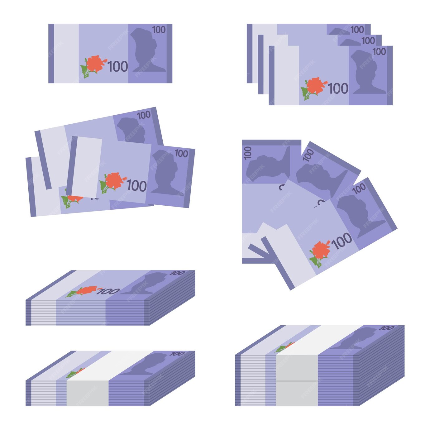 Premium Vector Paper Money Malaysia Ringgit 100 Vector premium-vector-paper-money-malaysia-ringgit-100-vector