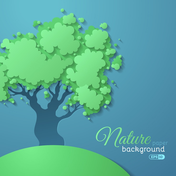 Vector paper nature background