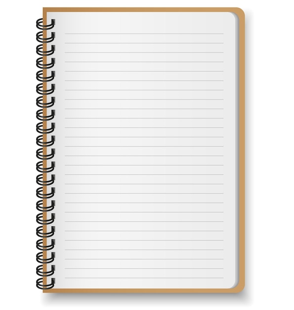 Paper notebook vector