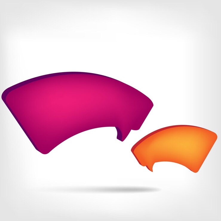 Vector paper origami speech bubble