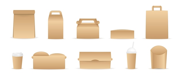 Paper packaging set