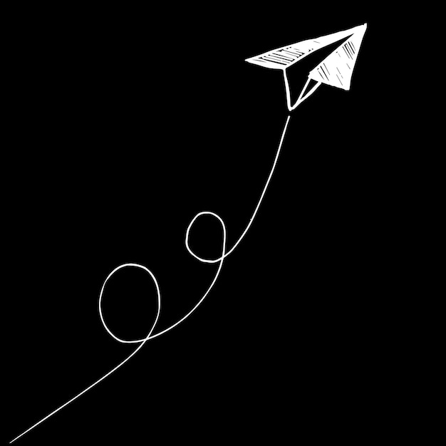 Paper plane go to space