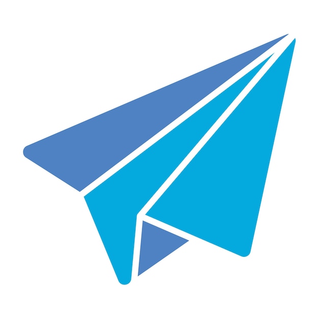 紙の飛行機のアイコン