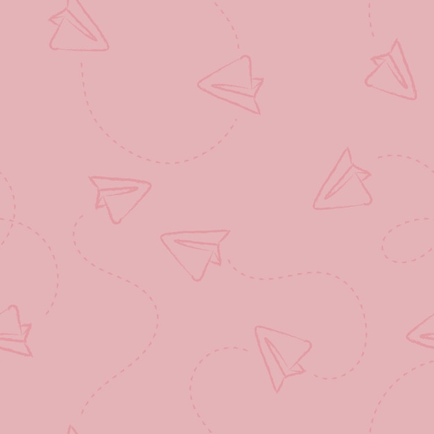 Paper planes seamless pattern telegram symbol