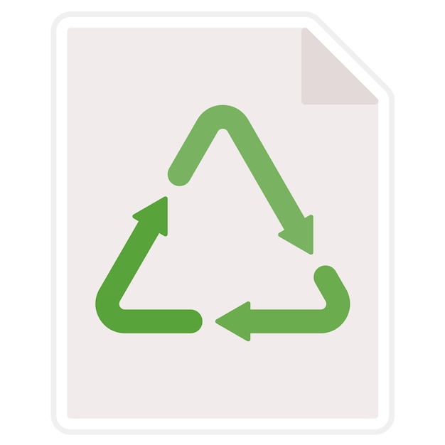 Vector paper recycle icon vector image can be used for ecology