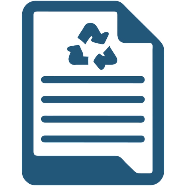 paper recycling pictogram