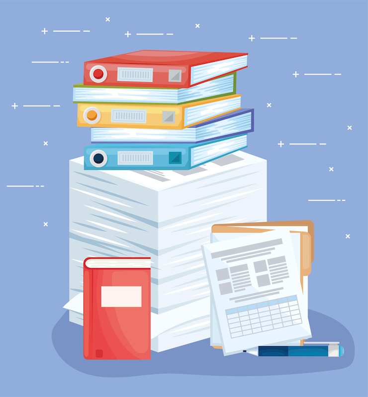 Vector paper sheets and binders