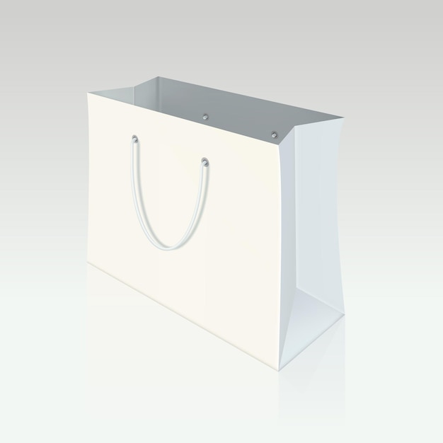 Vector paper shopping bag