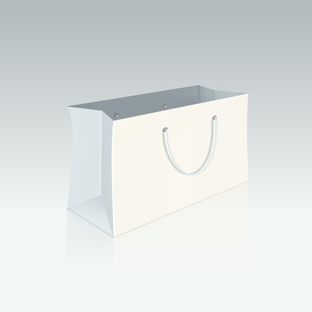 Vector paper shopping bag