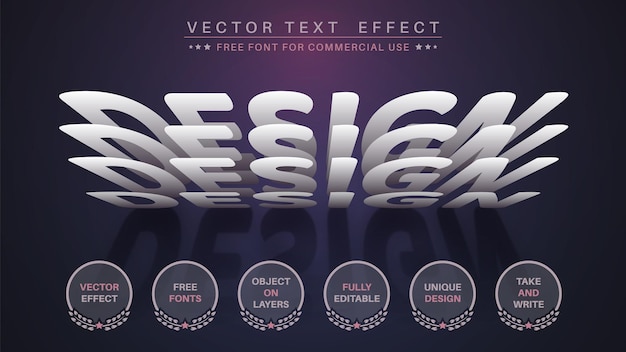 Paper Slice Editable Text Effect, Font Style