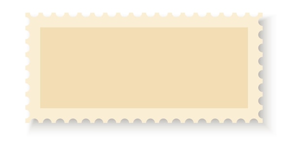 종이 스탬프 모형 현실적인 우표 빈 프레임