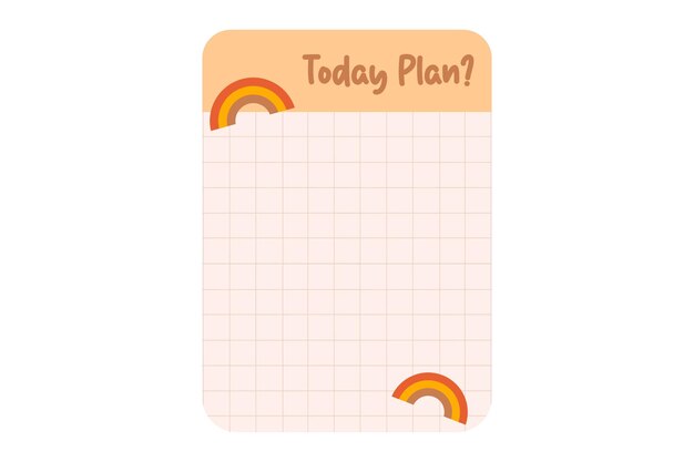 Vector paper sticky note sticker design