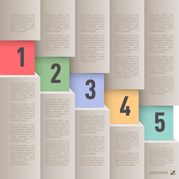 Paper style infographics