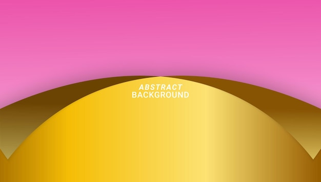 Paper style pink background with gold color