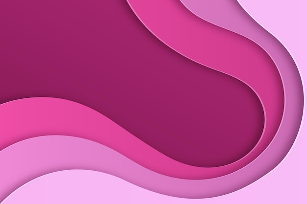 Vector paper style wavy background