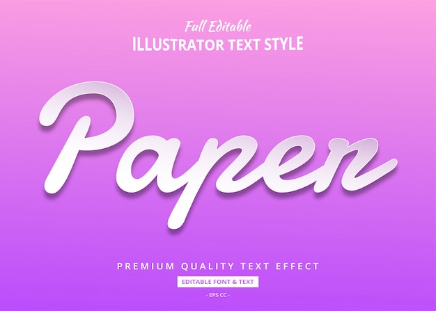 Paper text  effect