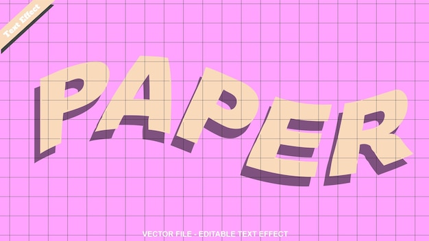 Paper text effect