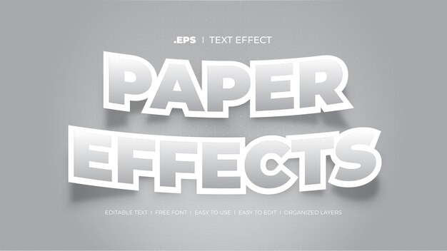 Paper Text Effect