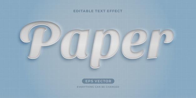 Vector paper text effect