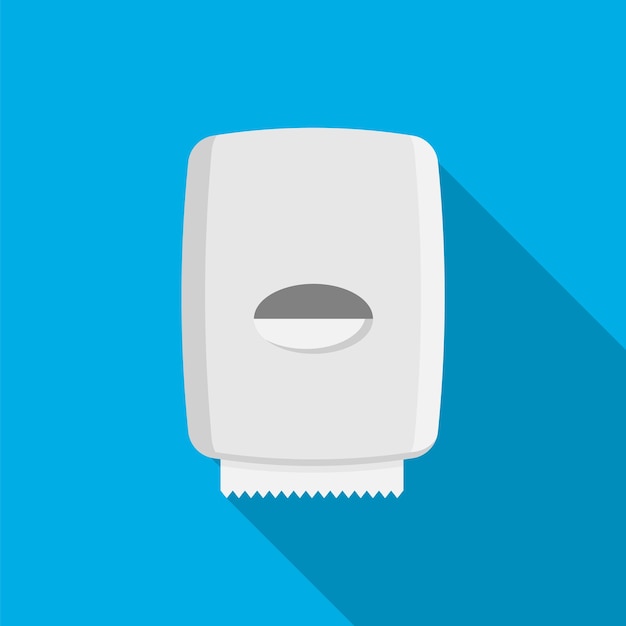 paper towel dispenser on wall solated on white background vector illustration