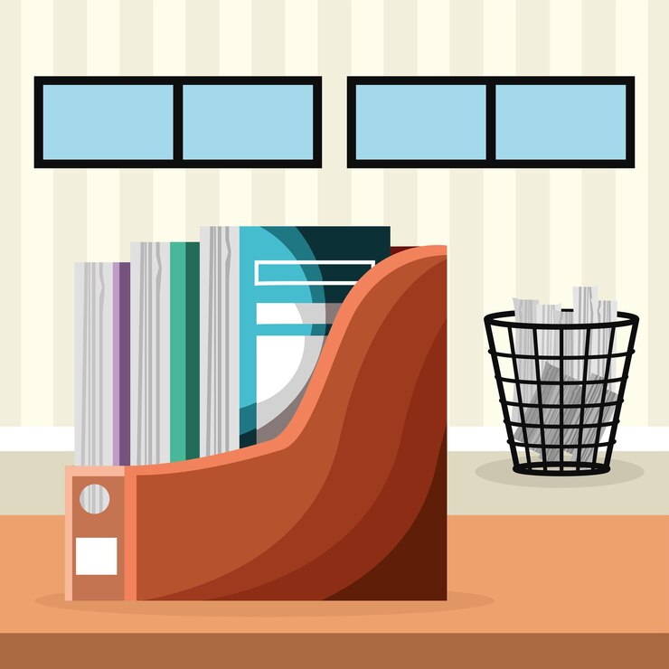 Vector paper tray folders