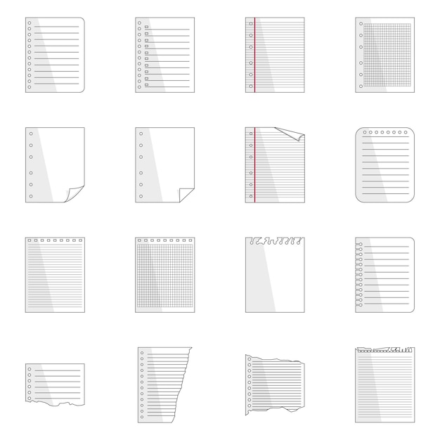 벡터 종이 벡터 디자인 컬렉션
