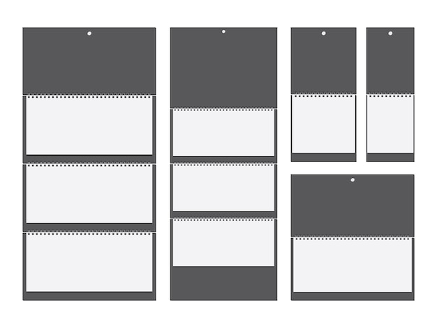 paper wall spiral calendar template