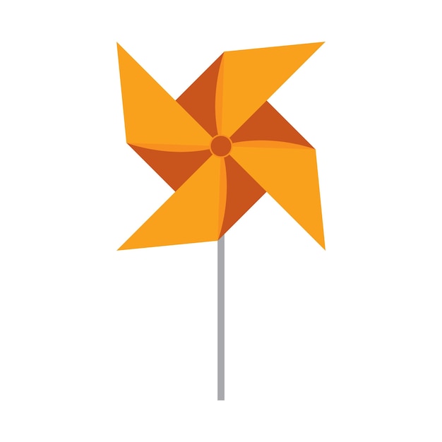 Vector paper windmill icon