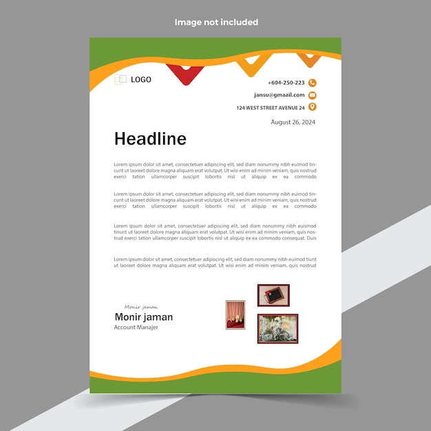 a paper with a picture of a headdress on it