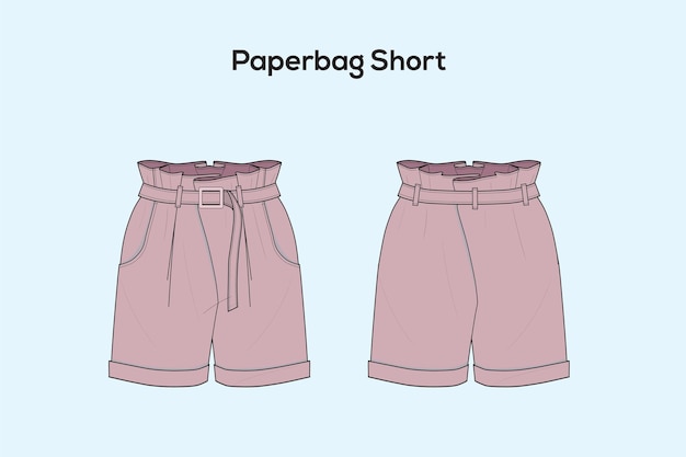 Vector paperbag short