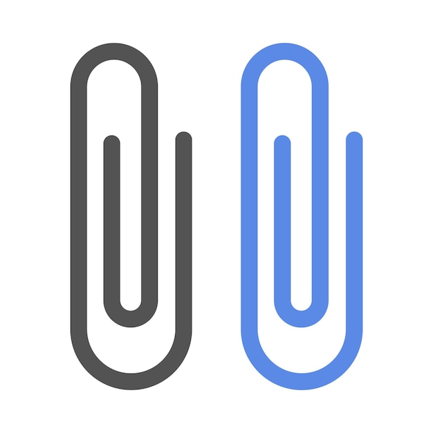 Vector paperclip icon style