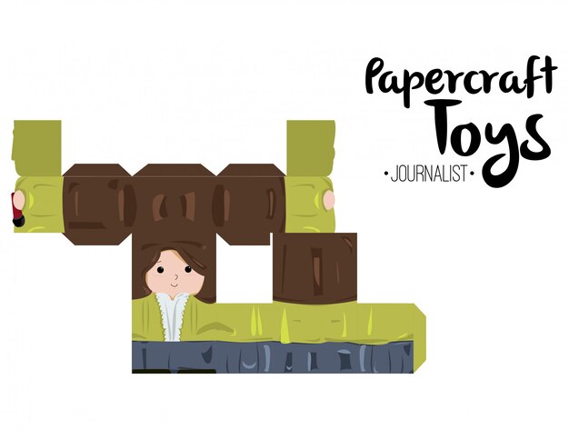 Papercraft journalist