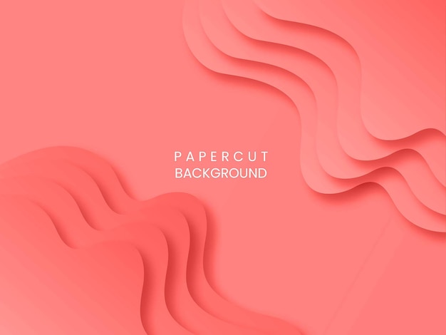 Papercut achtergrondontwerp premium vector.