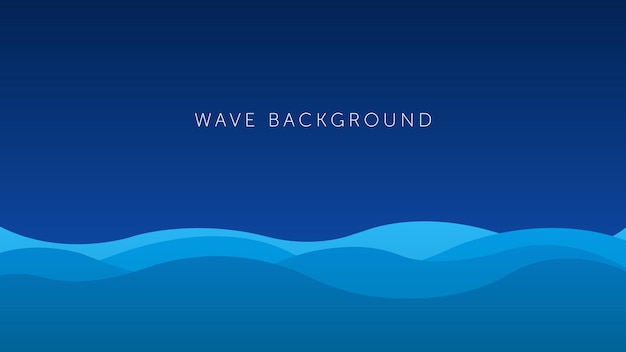 Papercut Style Sea Wave Background Design EPS 10 Free Vector