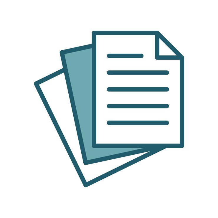 Vector papers icon vector design template simple and clean
