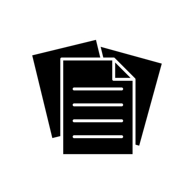 papers icoon vector ontwerp sjabloon eenvoudig en schoon