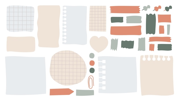 Papers for notes vector set