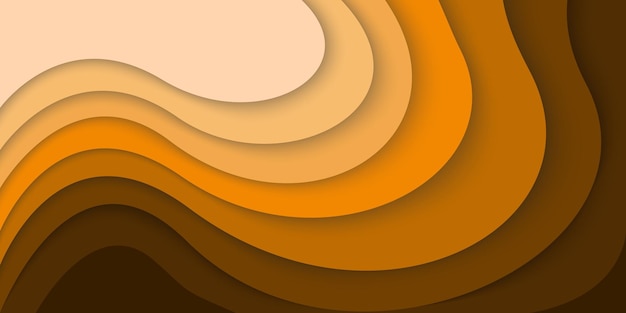 Vector papier gesneden vloeiende kleurtinten trendy abstracte vector achtergrond