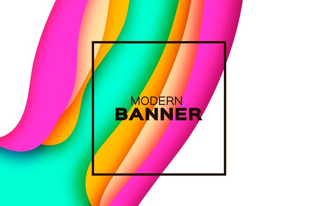 Papier golf abstracte achtergrond zakelijke presentaties flyers posters neon felle kleur vector