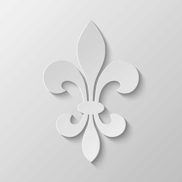 Papieren Fleur de lis.