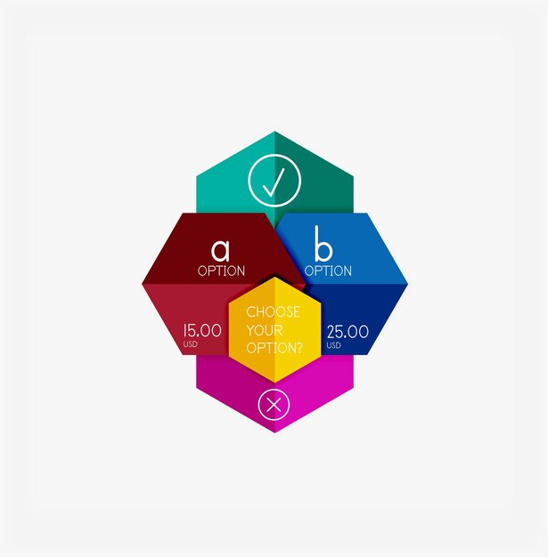 Vector papieren infographic sjabloon