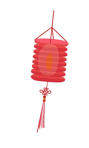 Papieren lantaarn vectorillustratie Mid herfst festival concept Traditionele Chinese of Aziatische lantaarn