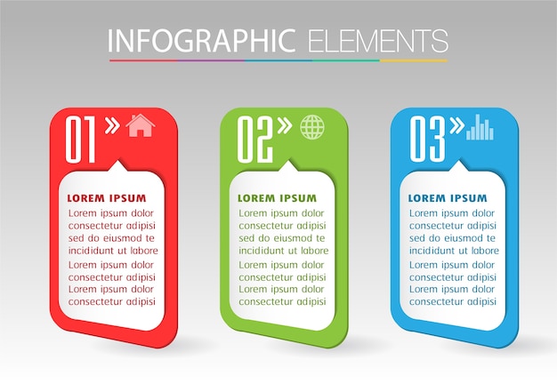 papieren tekstvak sjabloon, banner Infographic