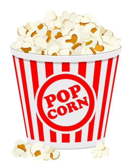 Papieren zak vol popcorn