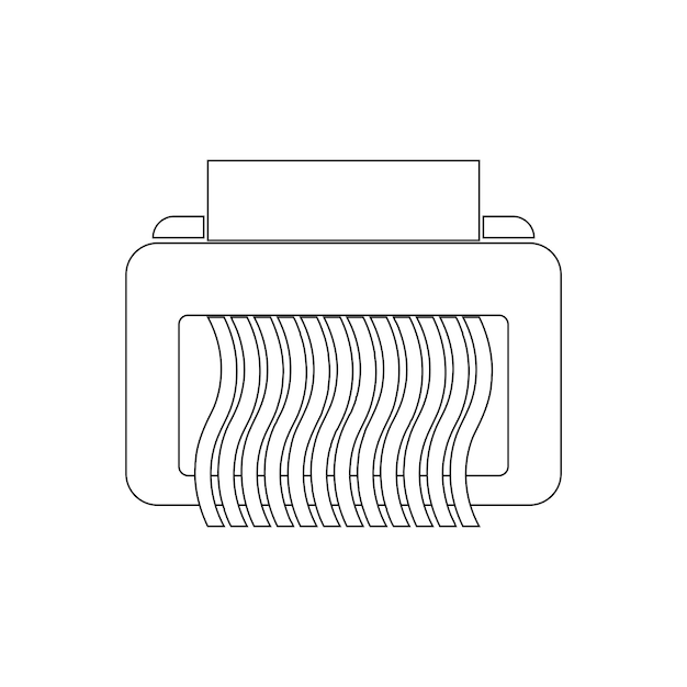 Papiervernietiger Pictogram vector