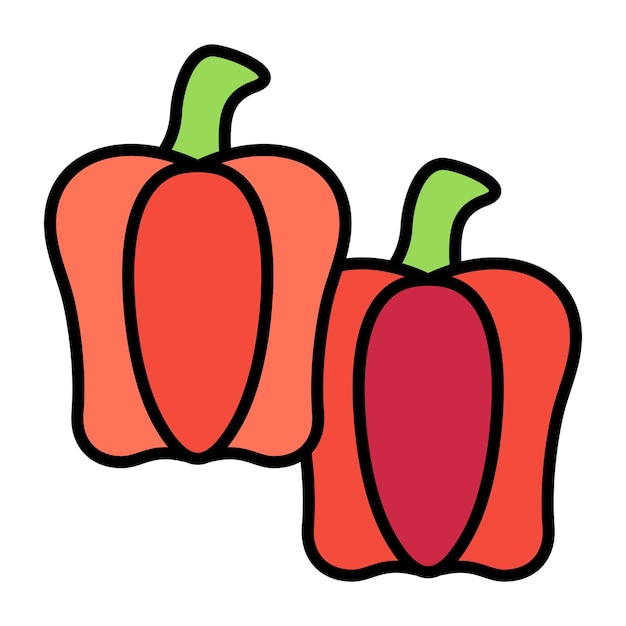 Paprika flat illustration