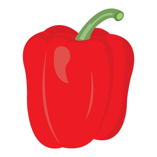 Vettore modello di disegno illustrativo vettoriale dell'icona della paprika